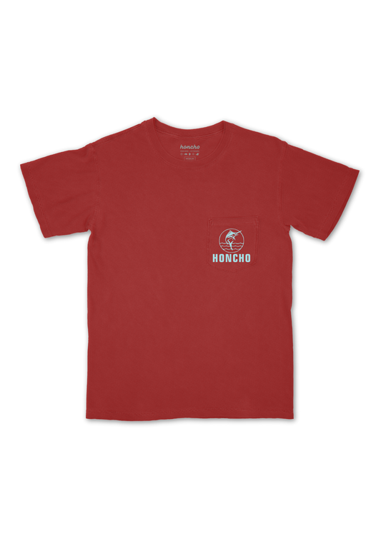 Jumper Pocket Tee - Antique Red