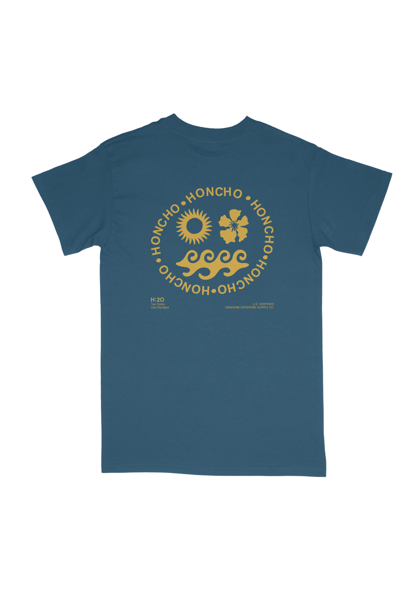 Zones Tee - Baltic Blue