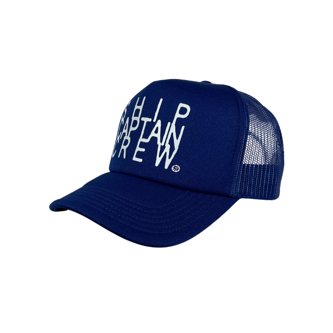 Ship,Captain,Crew Foam Trucker -Liberty Blue