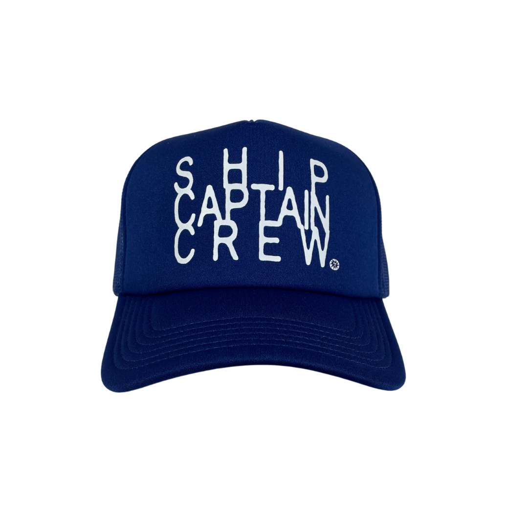Ship,Captain,Crew Foam Trucker -Liberty Blue