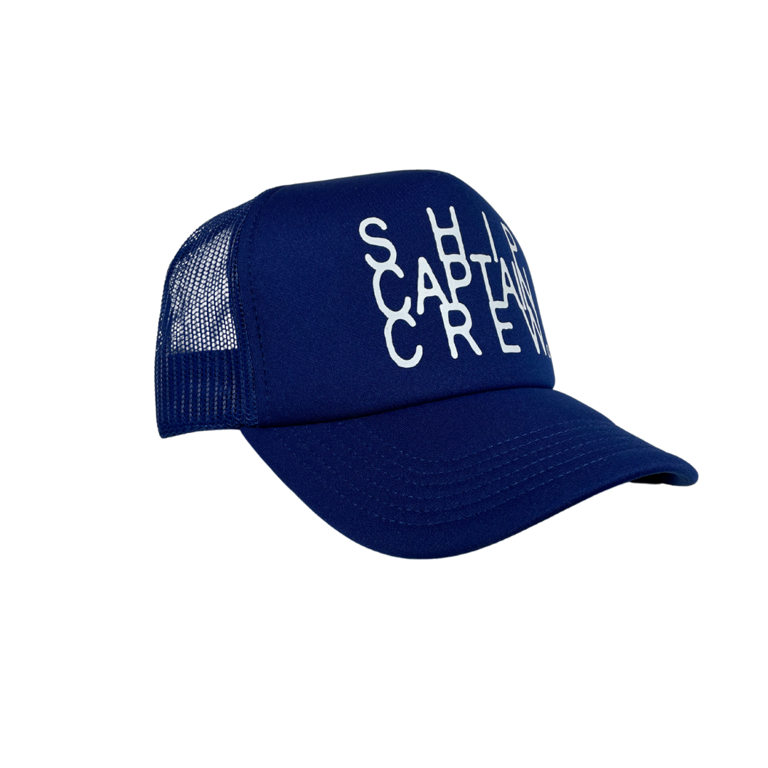 Ship,Captain,Crew Foam Trucker -Liberty Blue