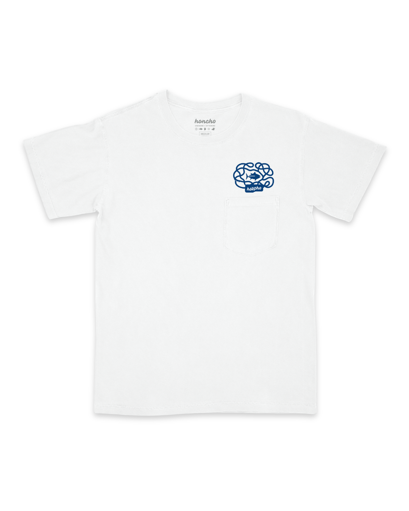 Swim Path Pocket Tee - White