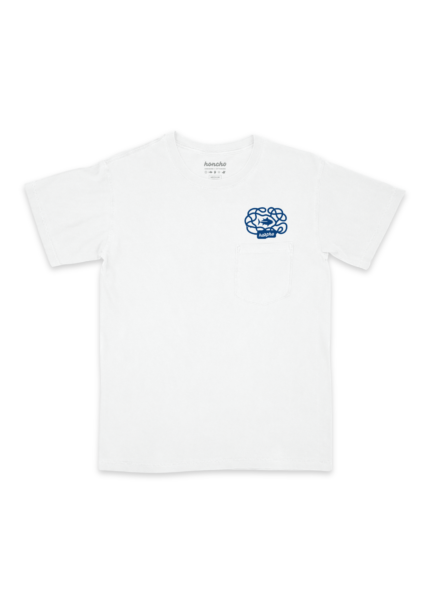 Swim Path Pocket Tee - White