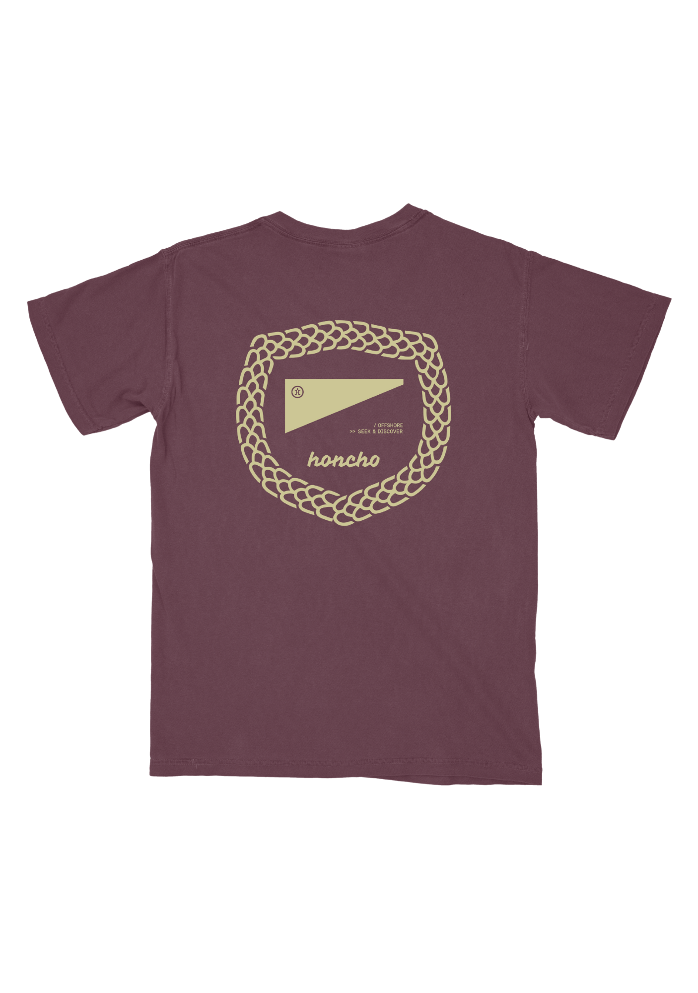 Scales Badge Pocket Tee - Plum