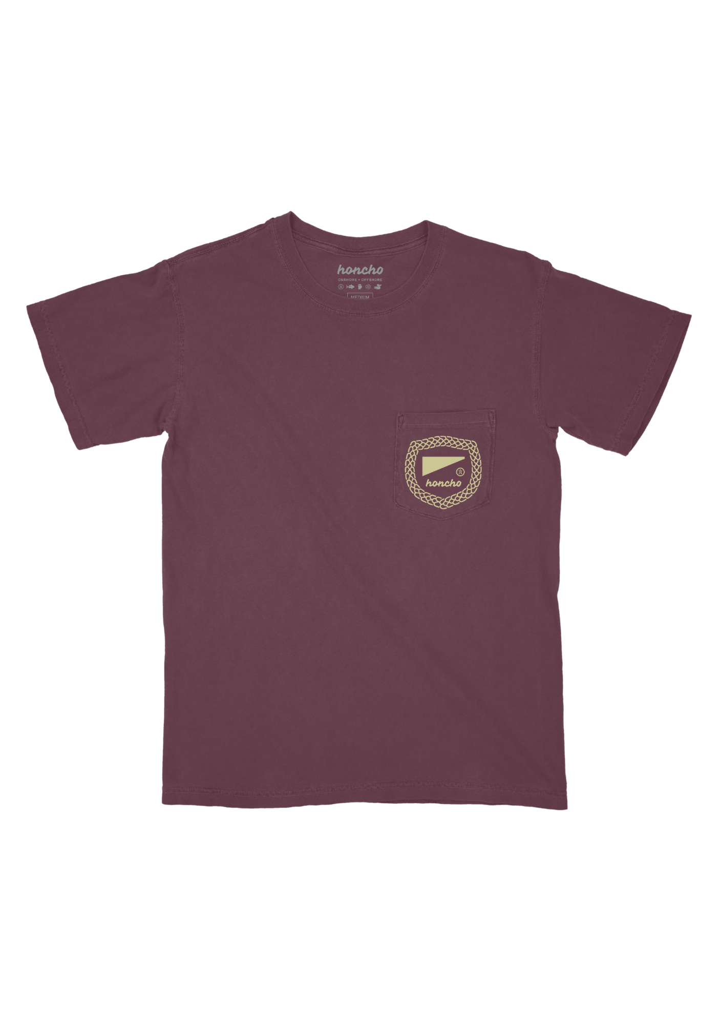 Scales Badge Pocket Tee - Plum