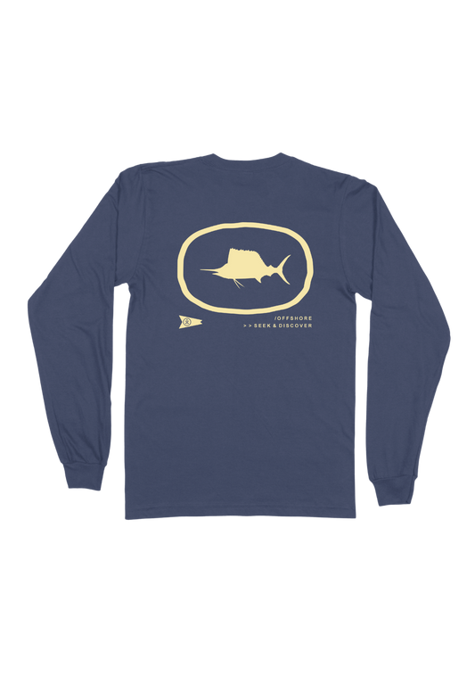 Sail Sil LS Tee - Horizon Blue
