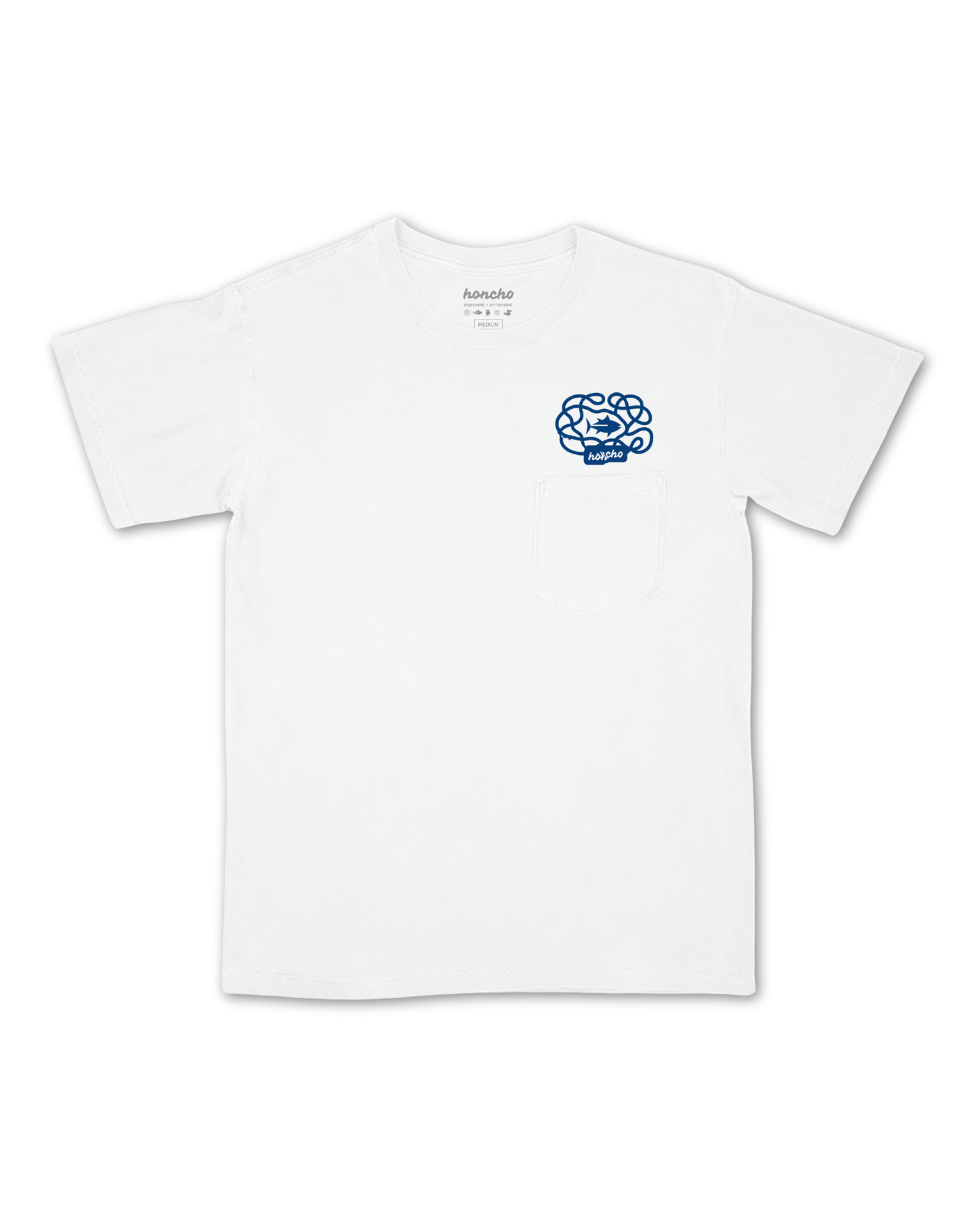 Swim Path Pocket Tee - White