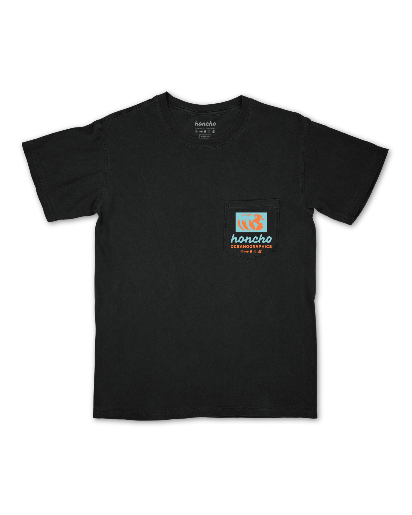Oceanographics Pocket Tee - Pirate Black