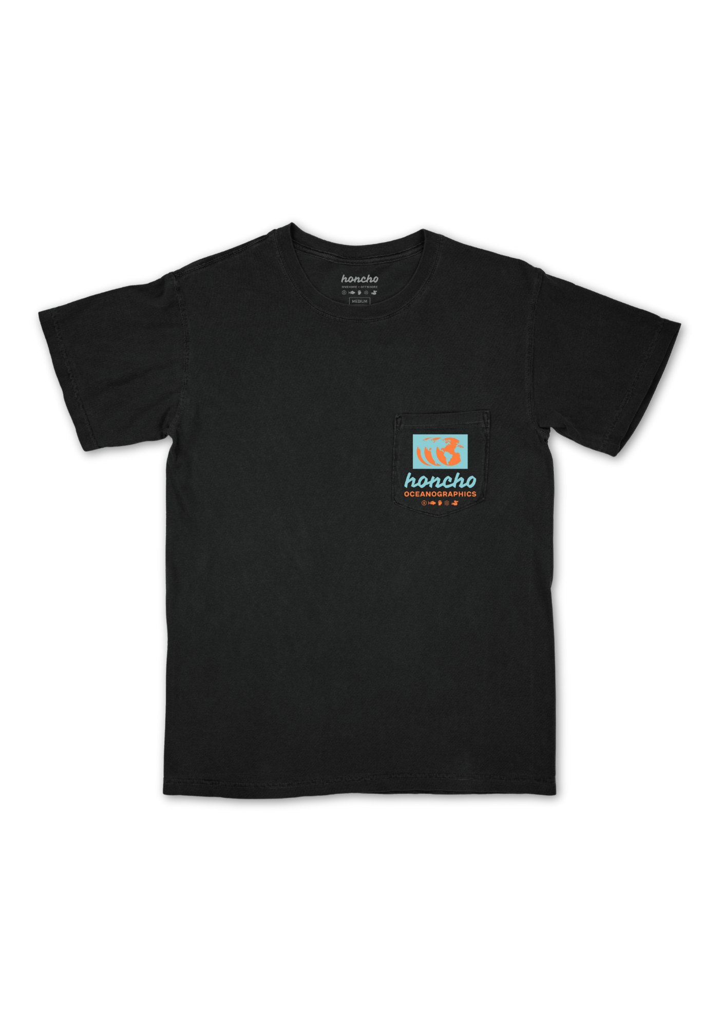 Oceanographics Pocket Tee - Pirate Black