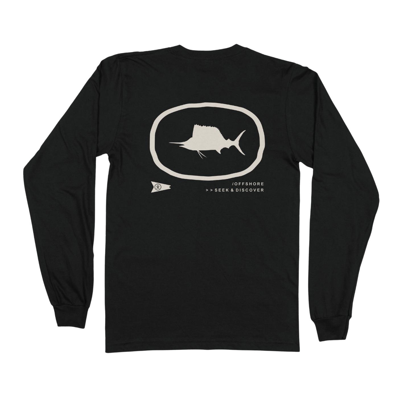Sail Sil LS Tee - Pirate Black
