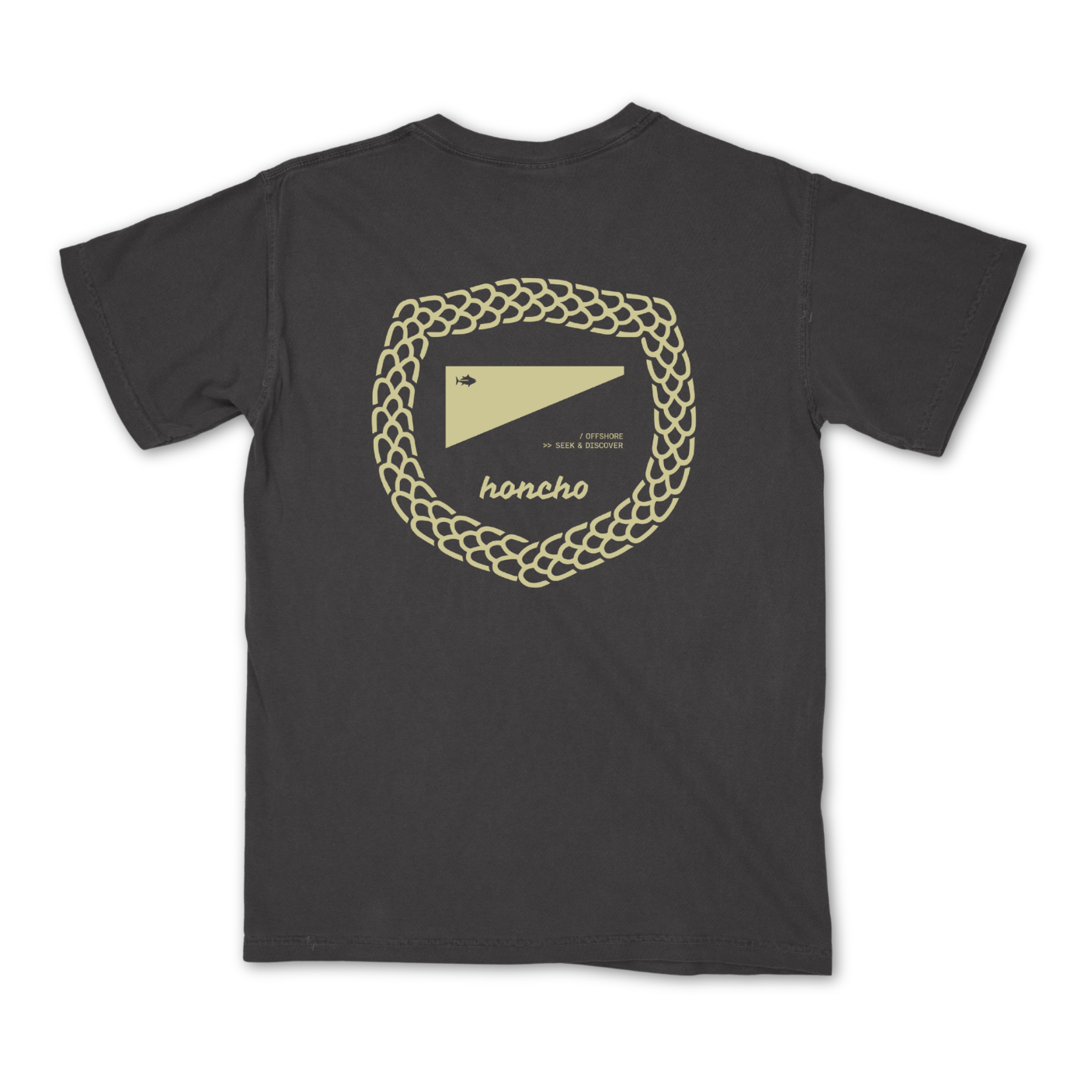 Scales Badge Pocket Tee - Pirate Black