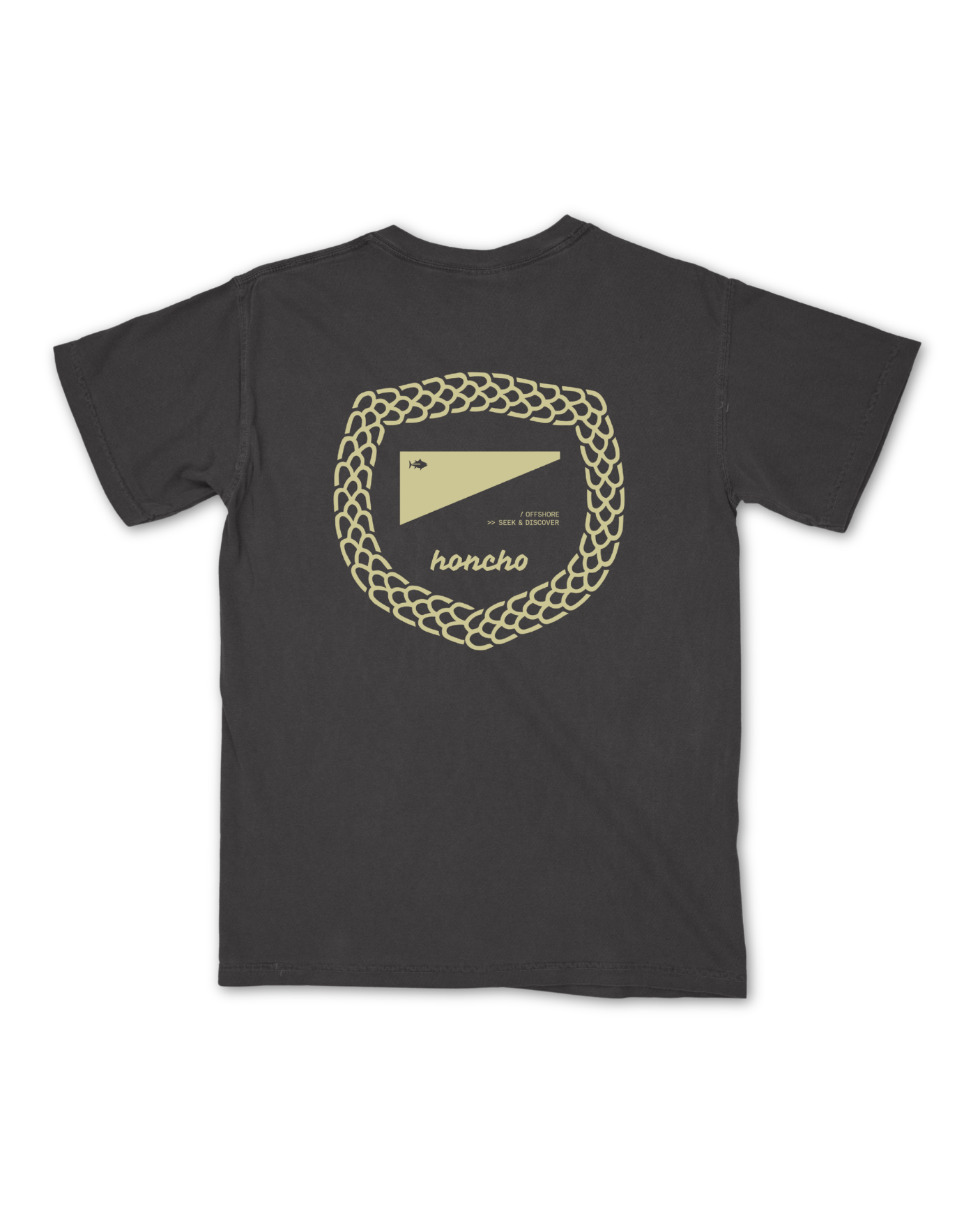 Scales Badge Pocket Tee - Pirate Black