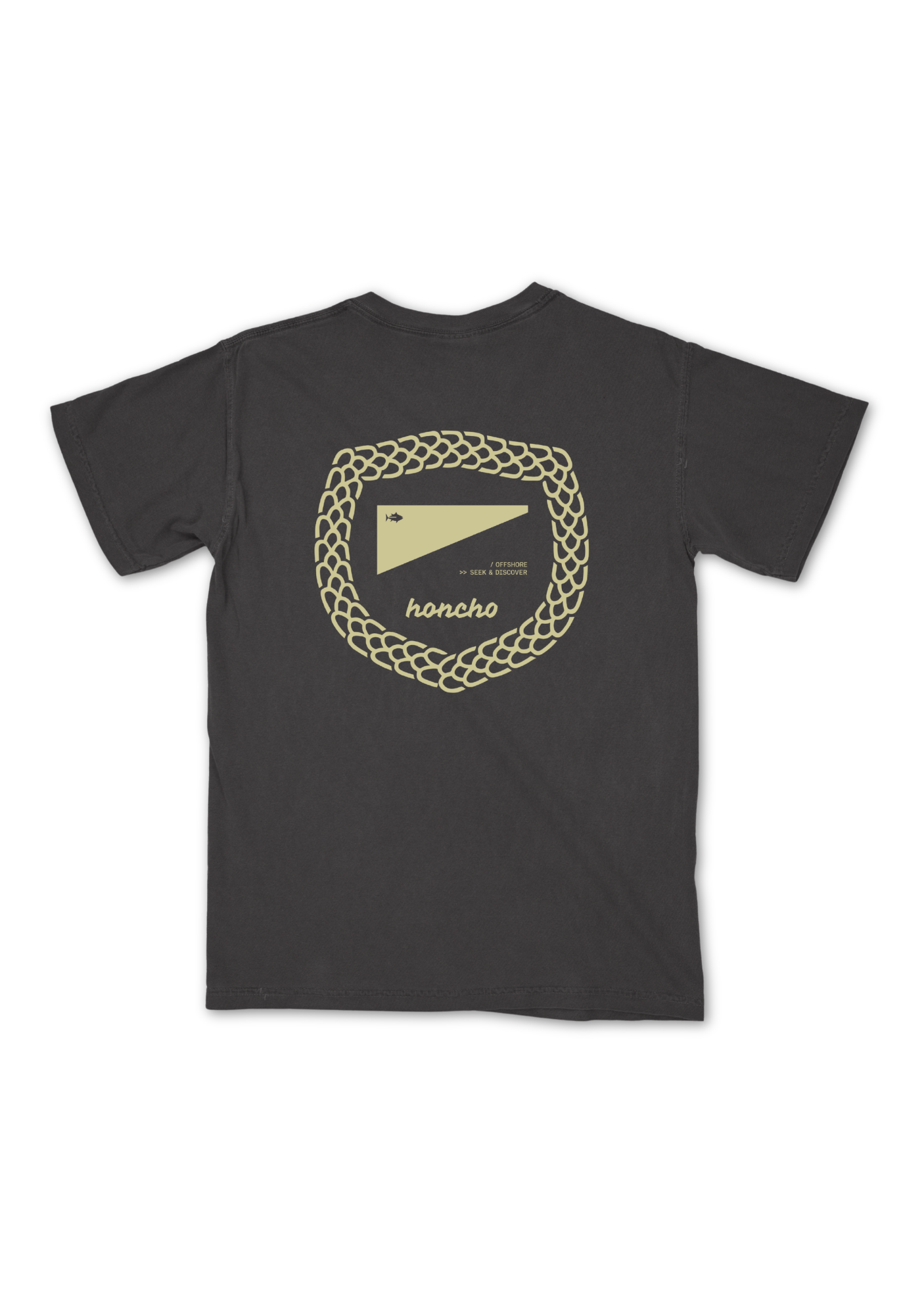 Scales Badge Pocket Tee - Pirate Black