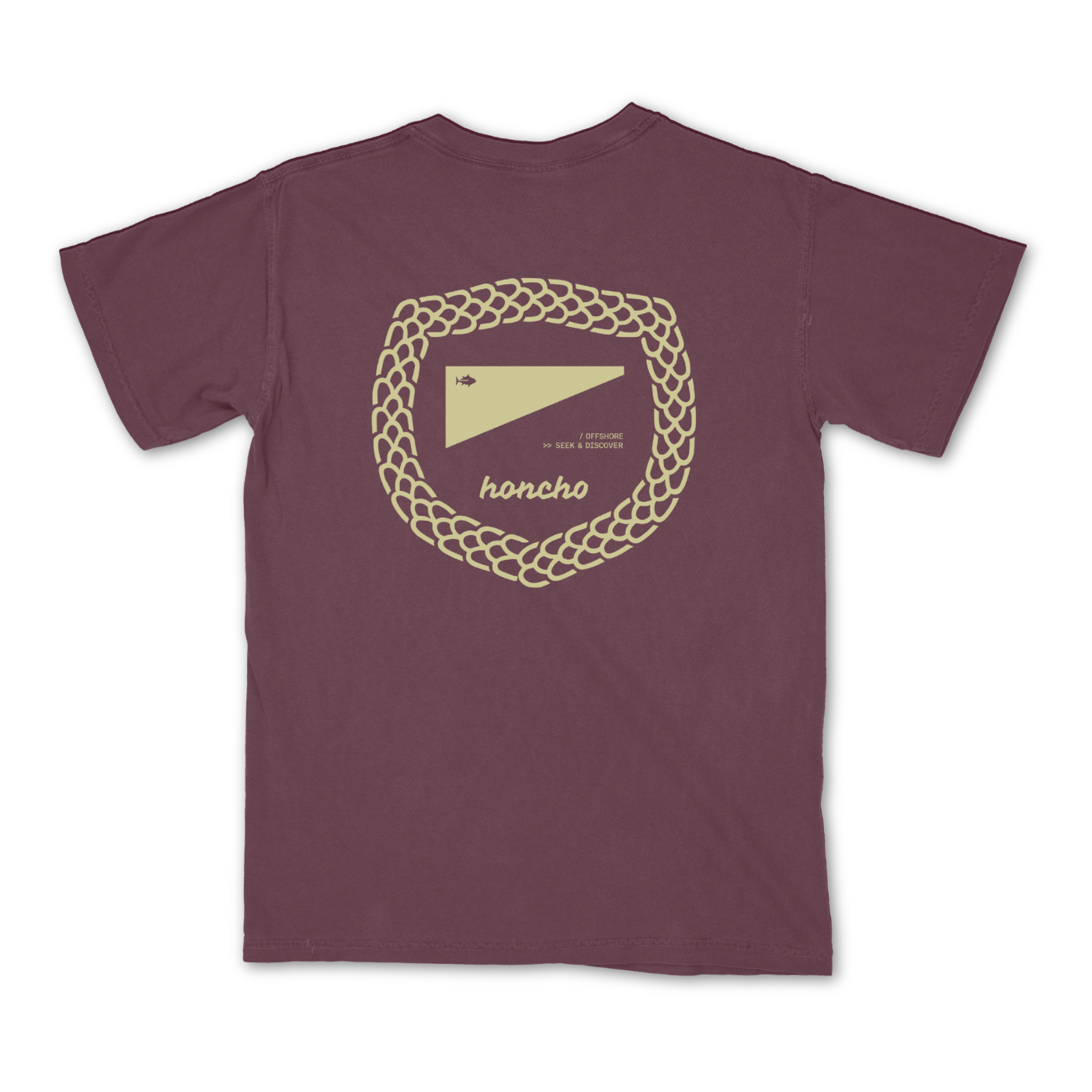 Scales Badge Pocket Tee - Plum