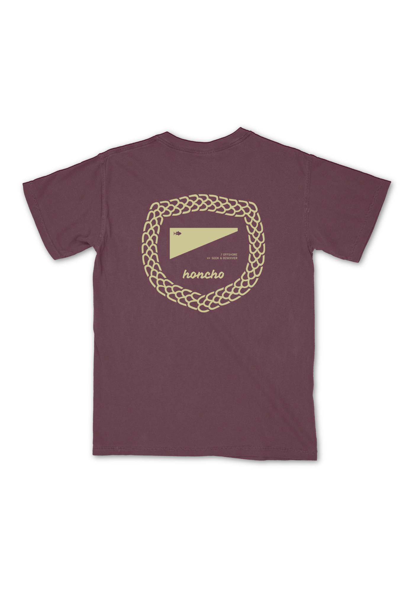 Scales Badge Pocket Tee - Plum