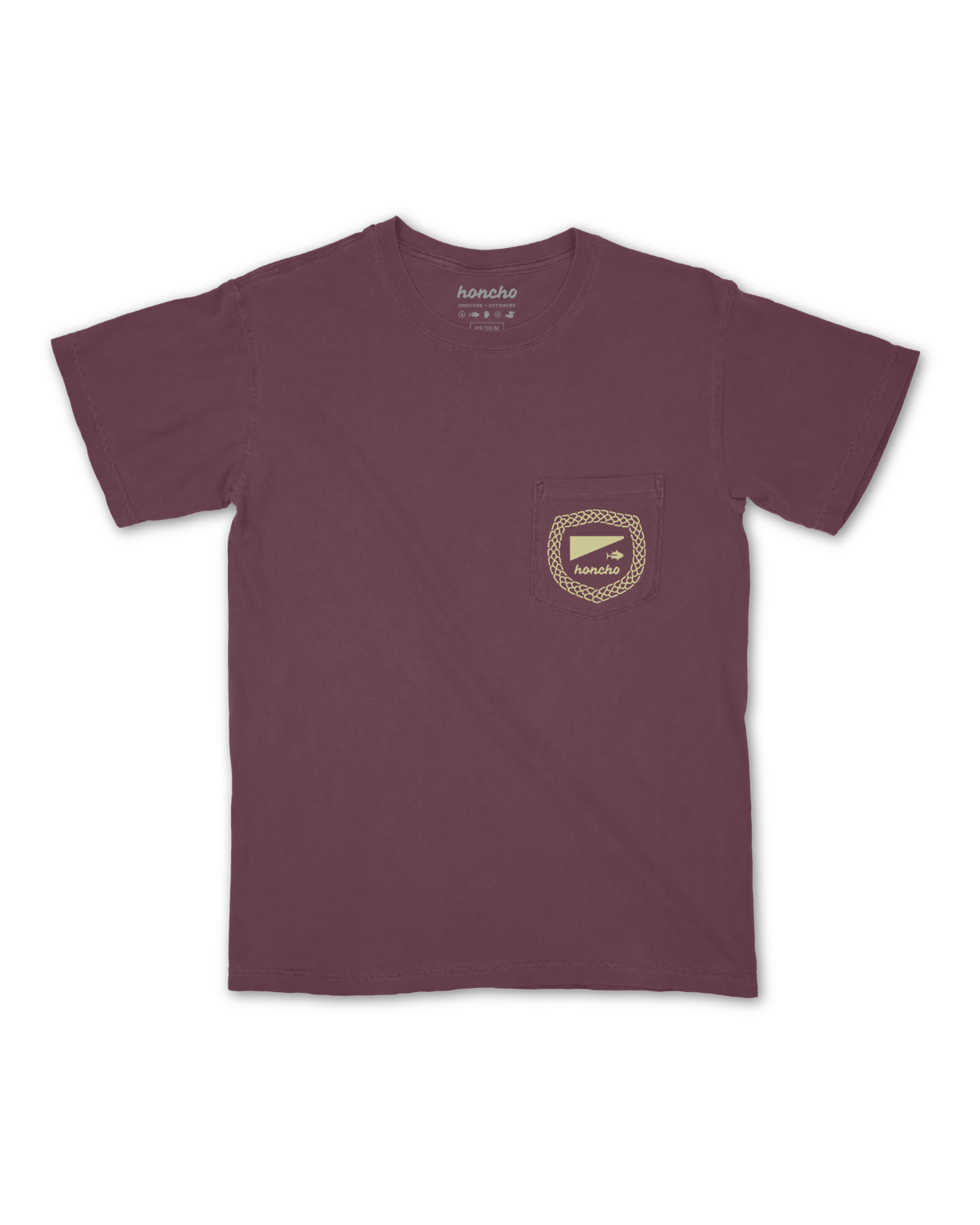 Scales Badge Pocket Tee - Plum