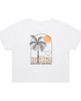 Scene SS Crop Tee - White