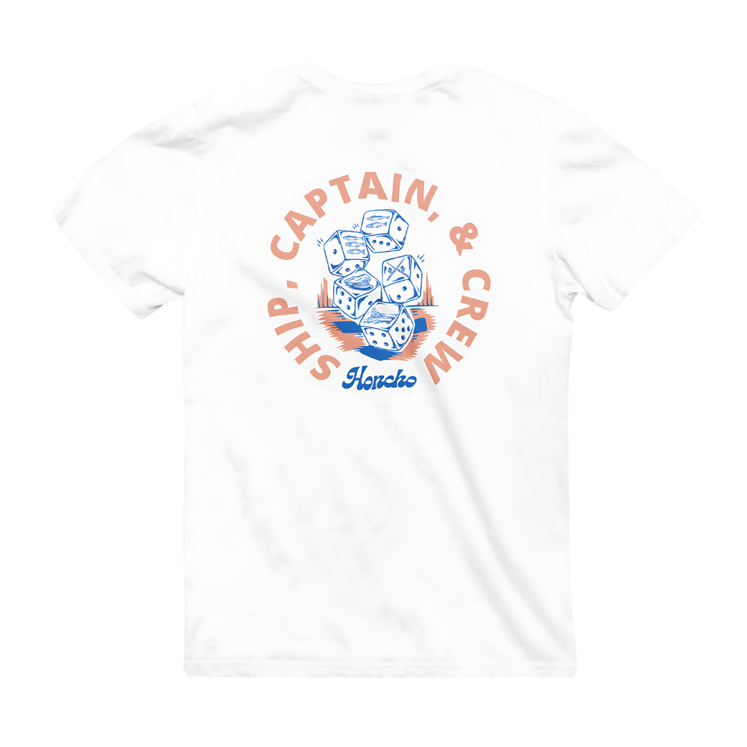 Ship, Captain, & Crew SS Tee - White