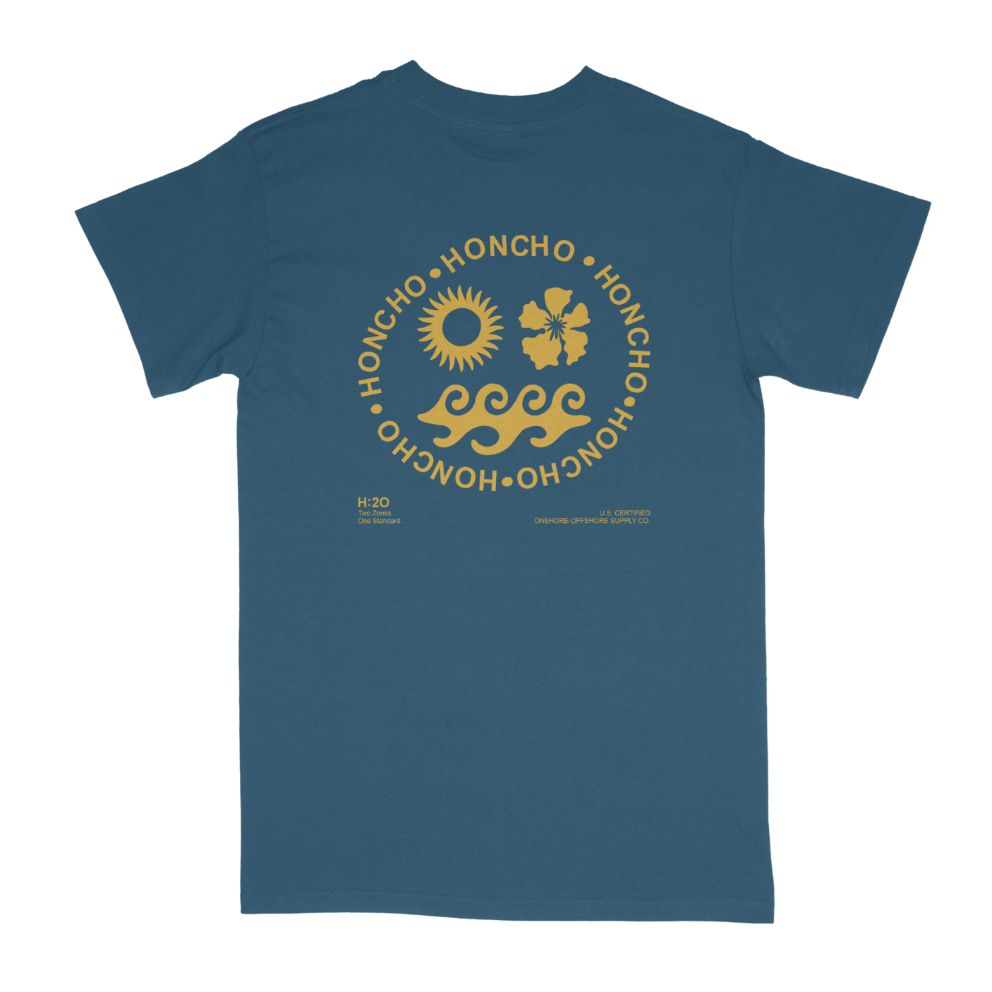 Zones Tee - Baltic Blue