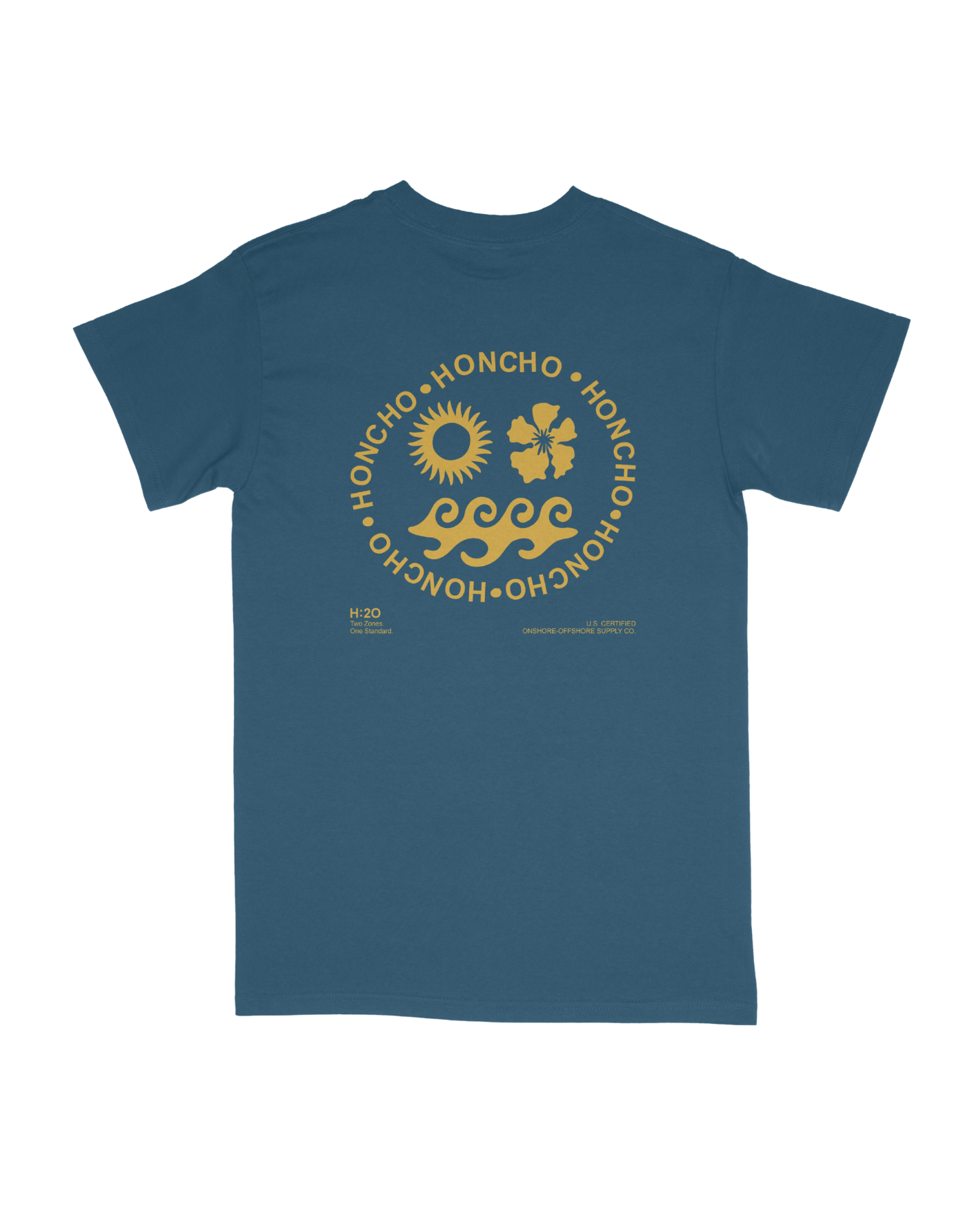 Zones Tee - Baltic Blue