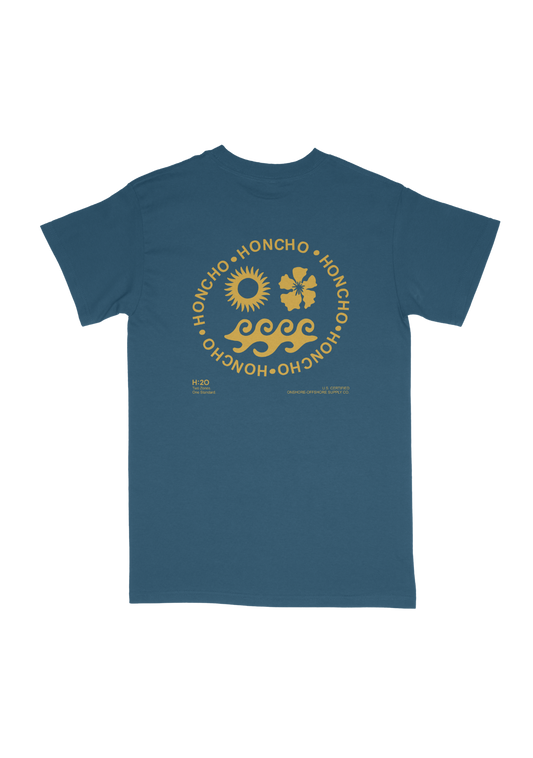 Zones Tee - Baltic Blue