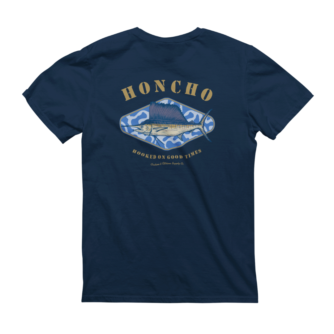 Sail Strong Tee - Navy