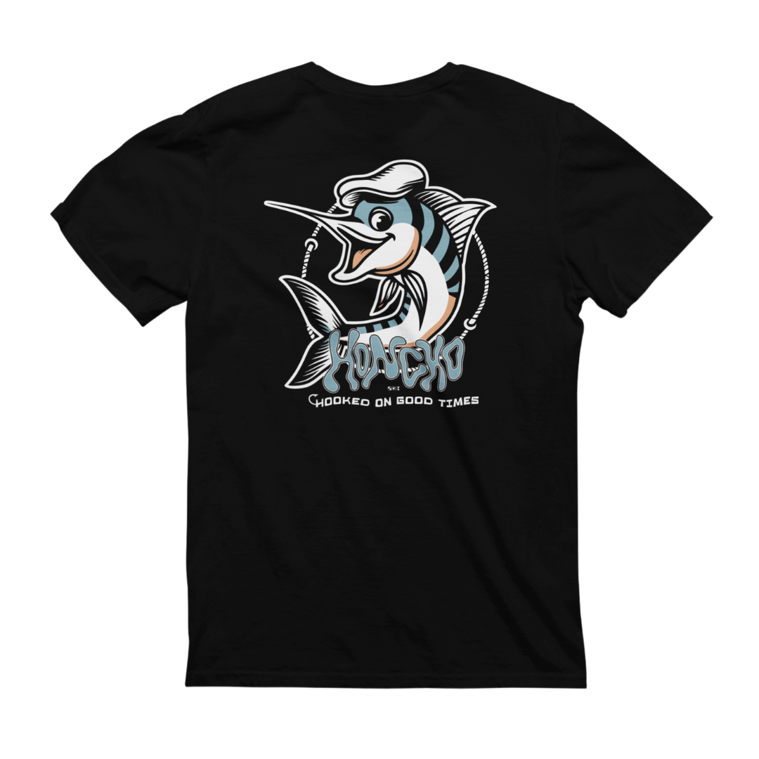 Captn Stripe Tee - Black