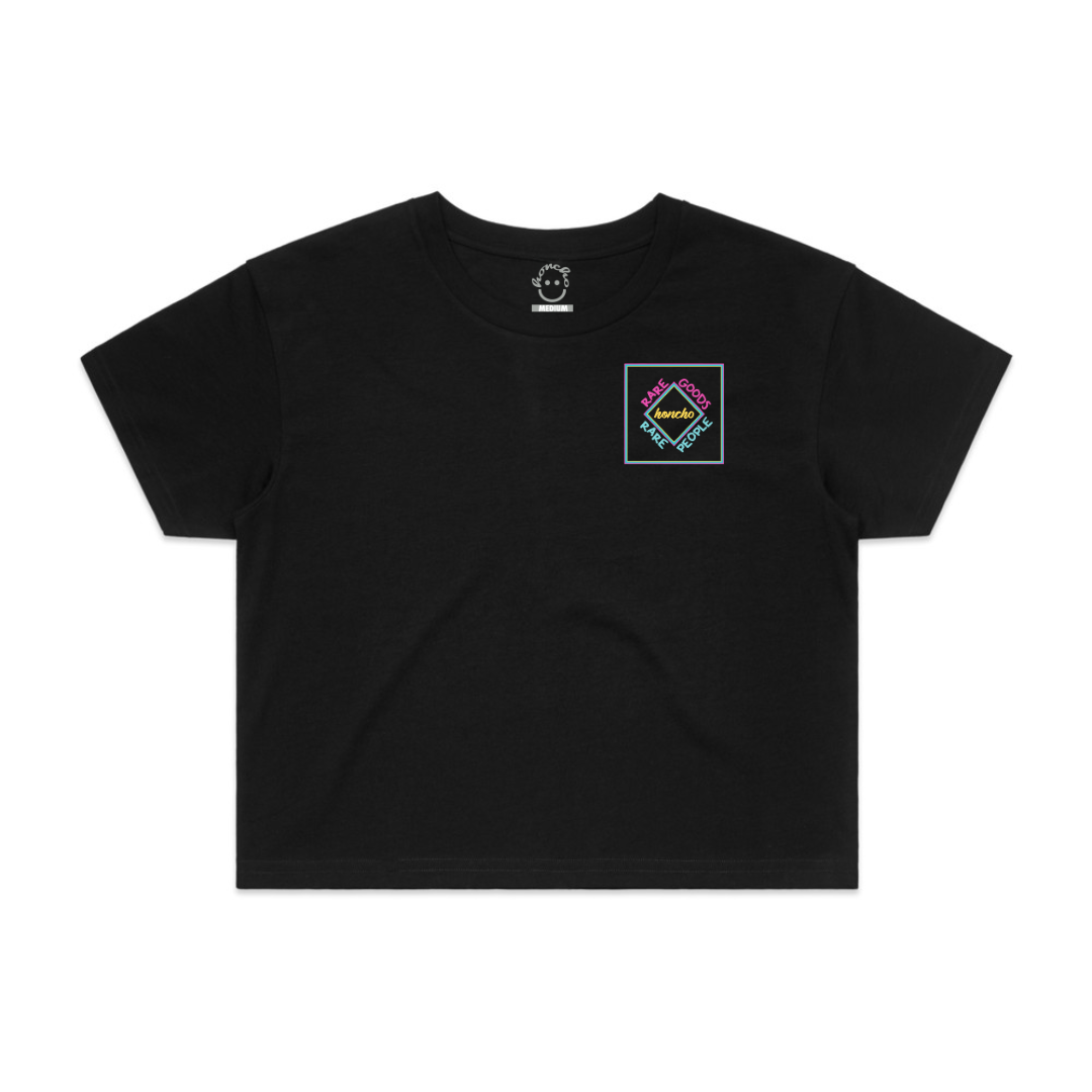 RGRP SS Crop Tee - Black