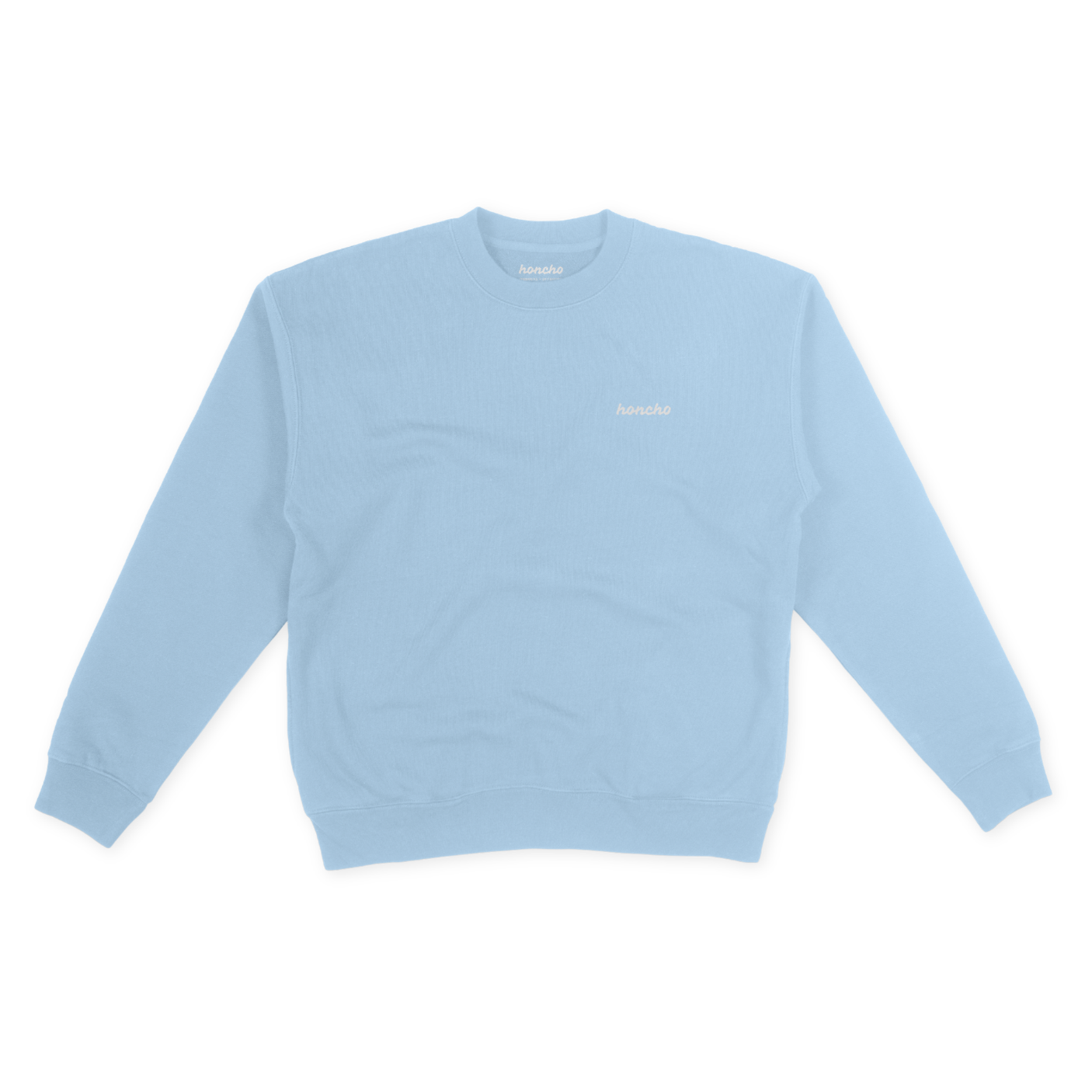 Essential Crewneck Fleece - Bay Blue